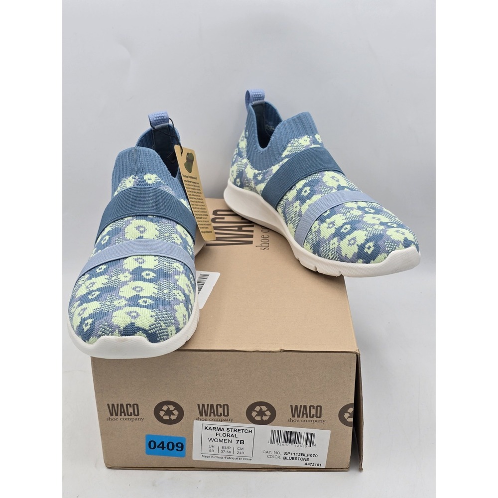 Spenco Women's Shoes Karma Stretch Floral‎ Bluestone Green - Sz 7 B
